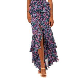 MISA LUCIA FLORAL SKIRT - WORN ONCE.